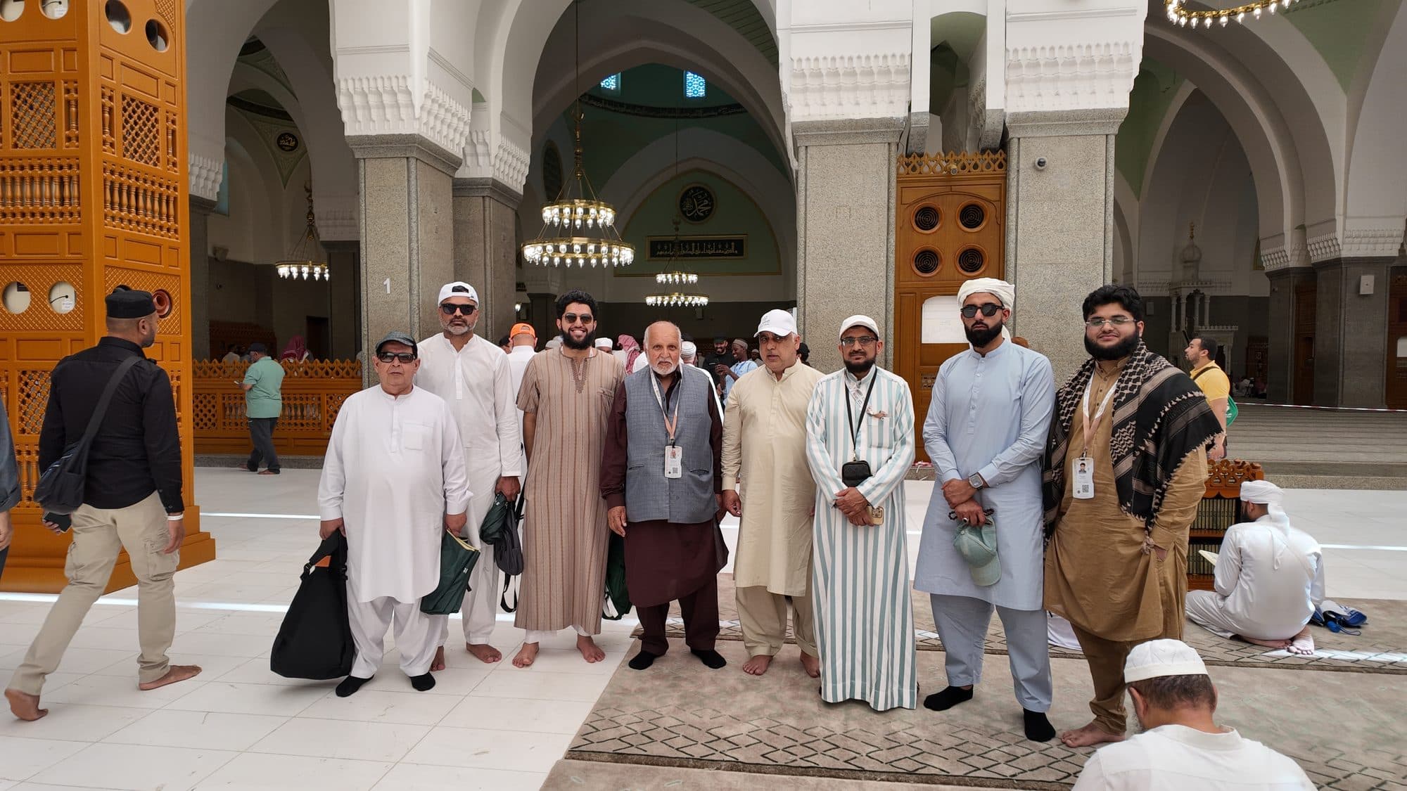 AlFursan Hajj 2026 pilgrims together in Madinah